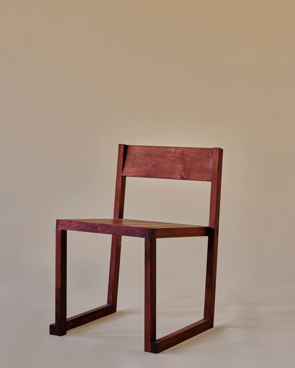 Stacking Chair Beetroot Side 1