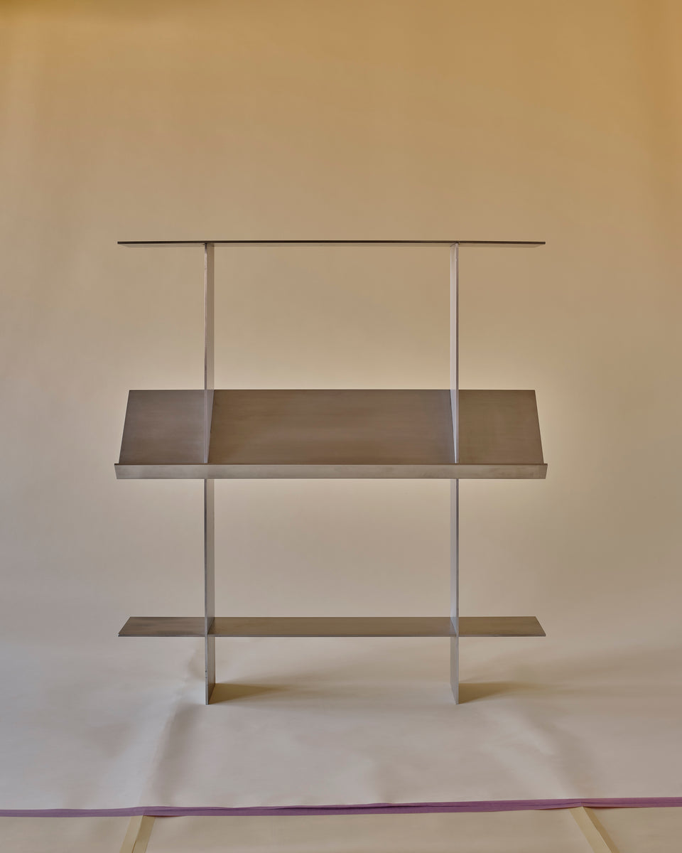 Domino Bookshelf Aluminum Straight