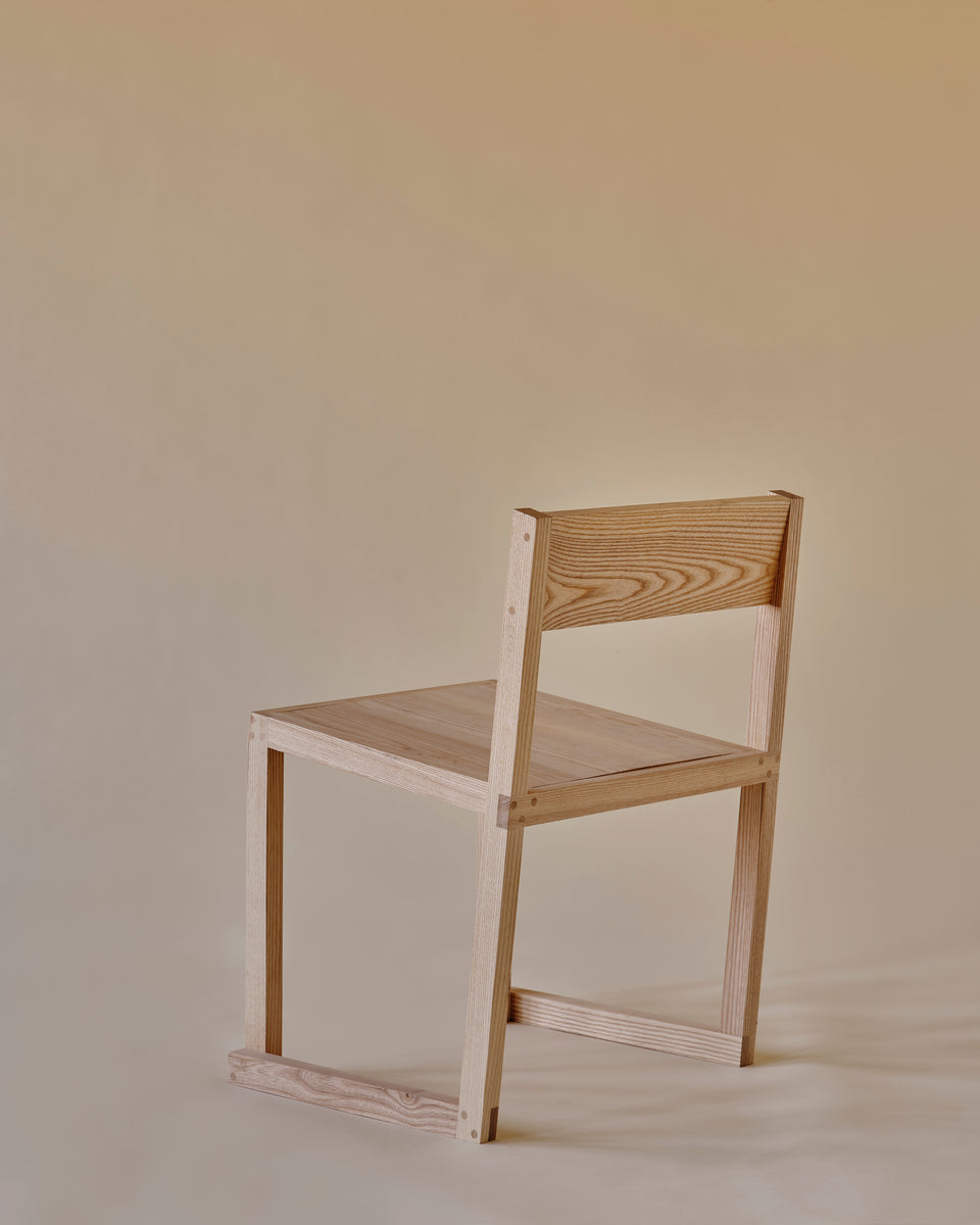 Stacking Chair Ash Back 1