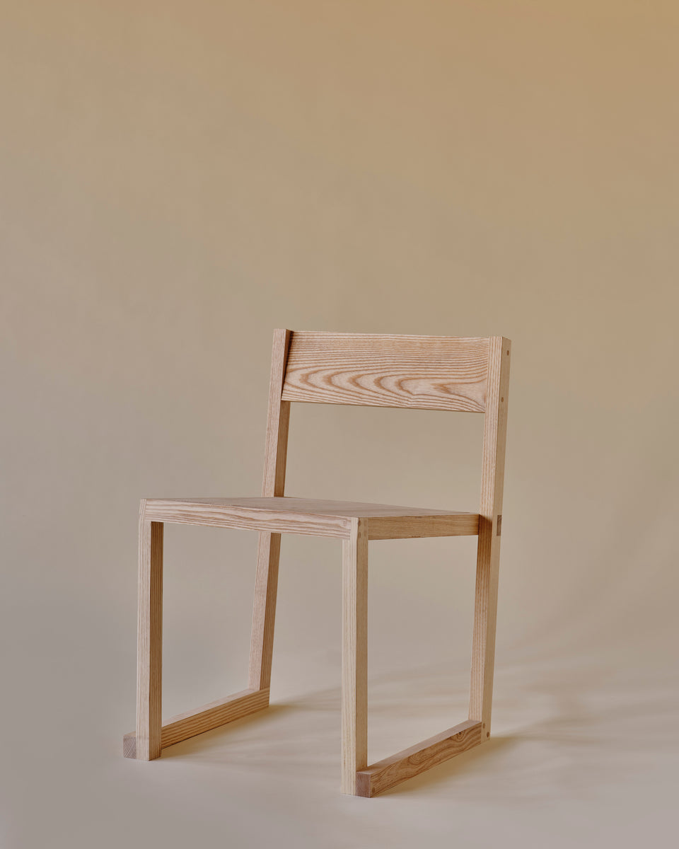 Stacking Chair Ash Side 1